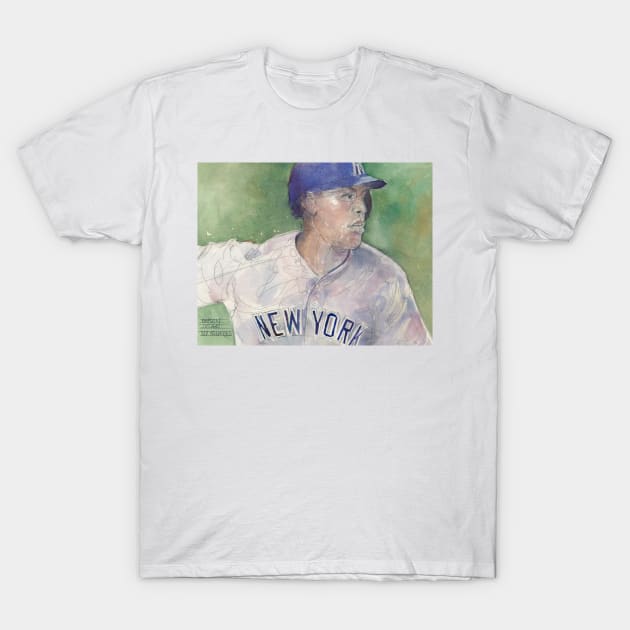 Young - New York Baseball T-Shirt by dfrdesign